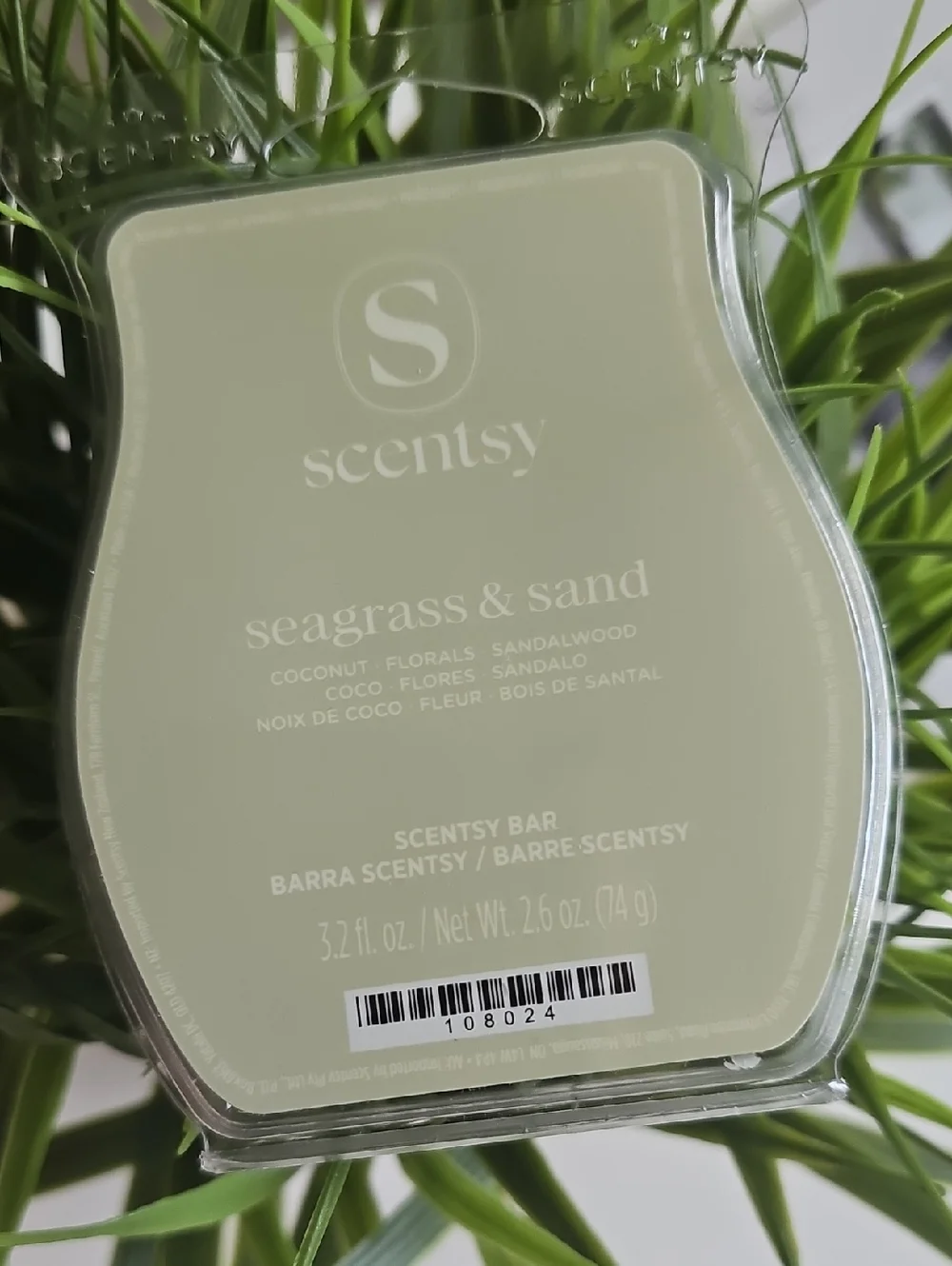 Scentsy Seagrass & Sand Wax Bar - Soft Sage